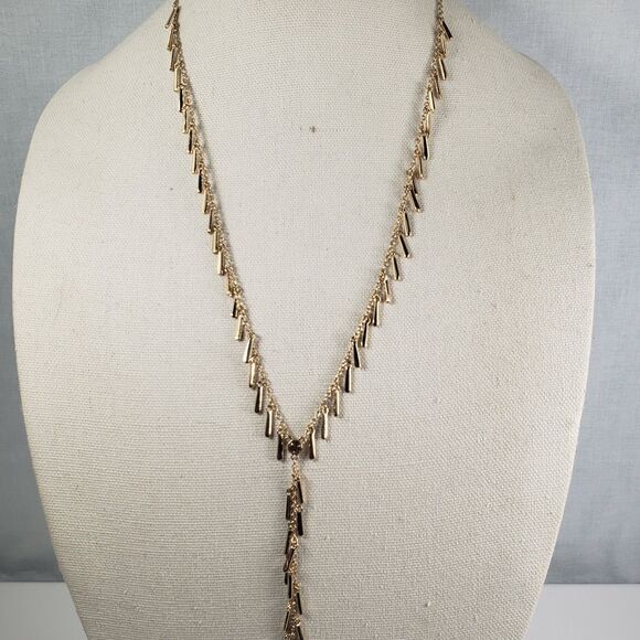Vintage Kenneth Cole New York Dangle Bars Dangle Bars 24" Necklace w/6" Tassel - Picture 2 of 16